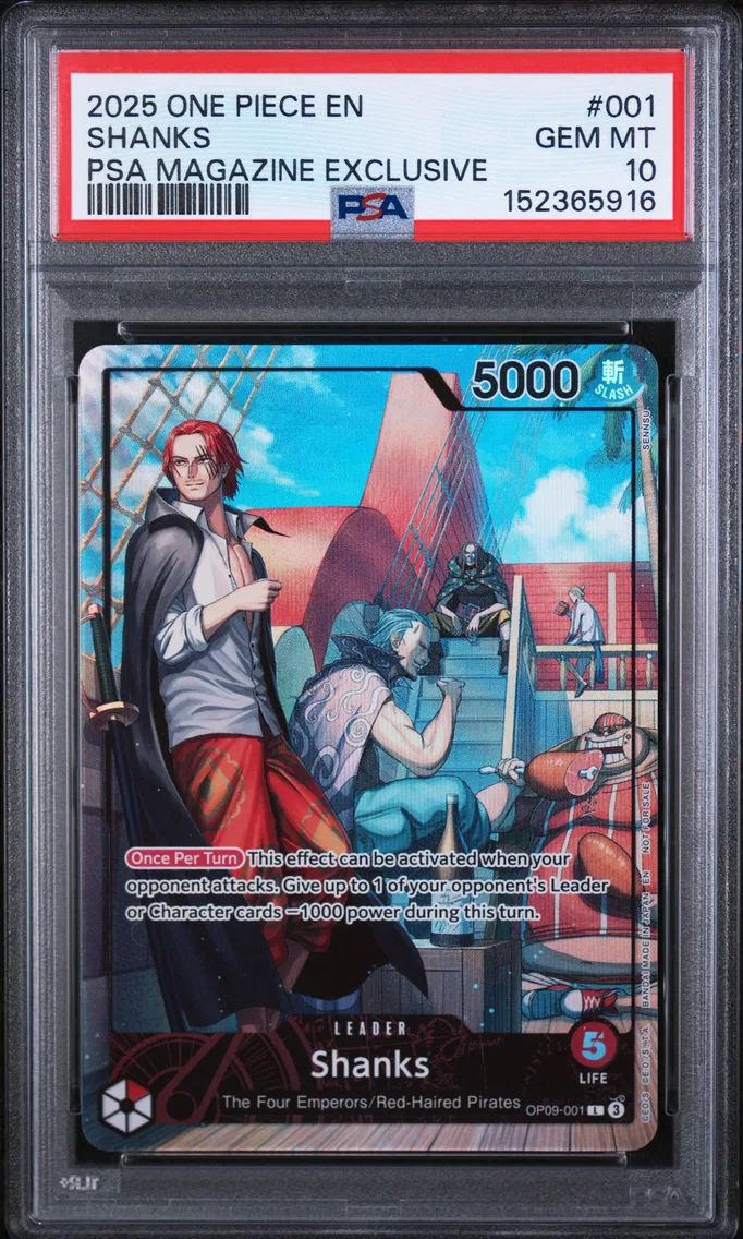2025 #001 Shanks PSA 10 One Piece Promos