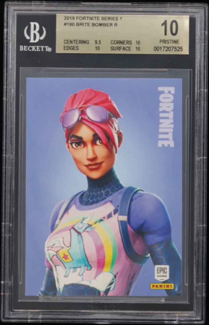 2019 #160 Brite Bomber R BGS 10 Panini Fortnite Series 1