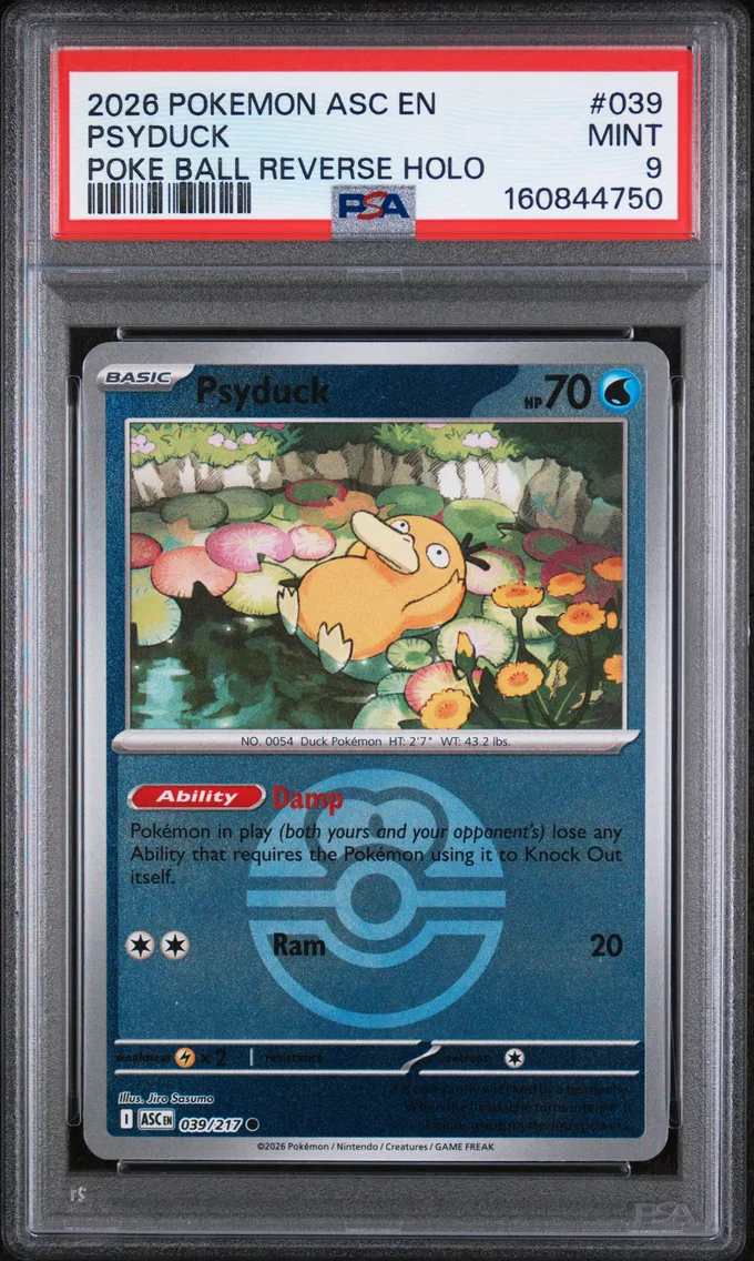 2026 #039 Psyduck PSA 9 Asc EN-Ascended Heroes