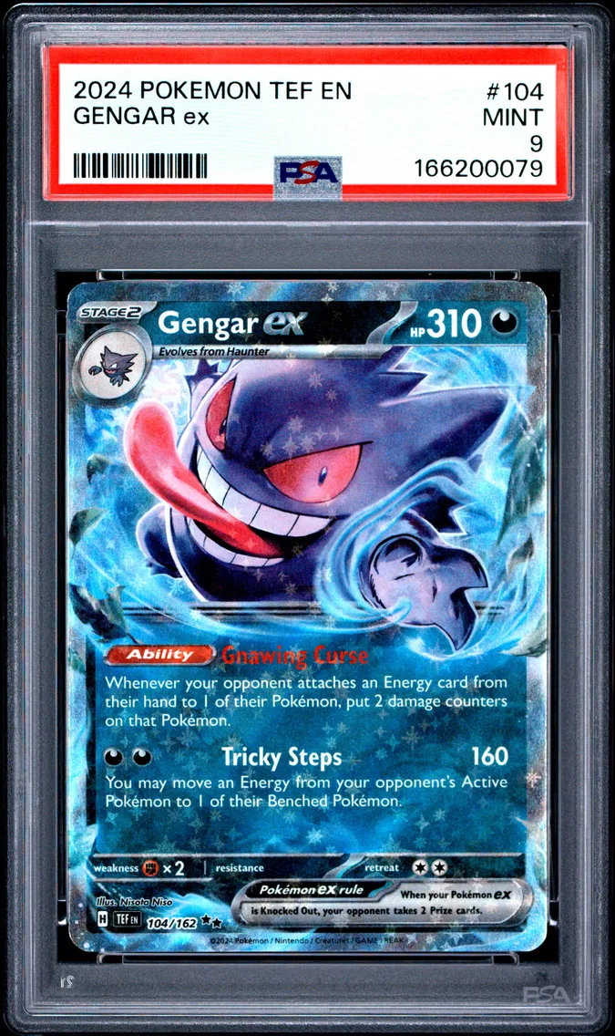 2024 #104 Gengar EX PSA 9 Tef EN-Temporal Forces
