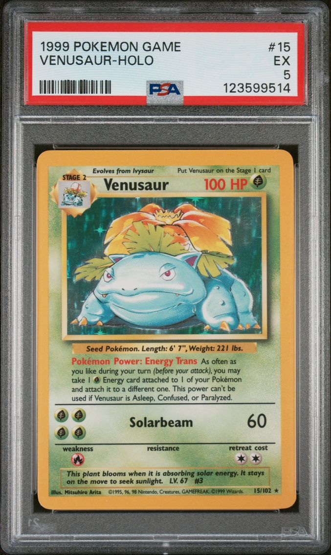 1999 #15 Venusaur-Holo PSA 5 Gam