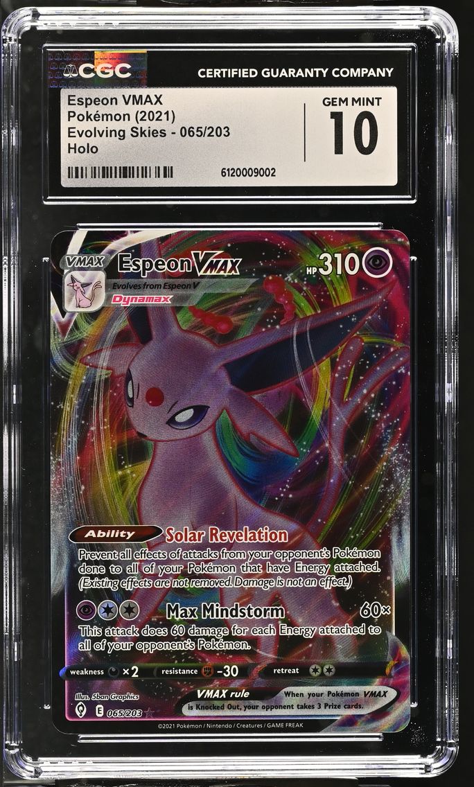 2021 #065 Espeon VMAX CGC 10 Evolving Skies - English