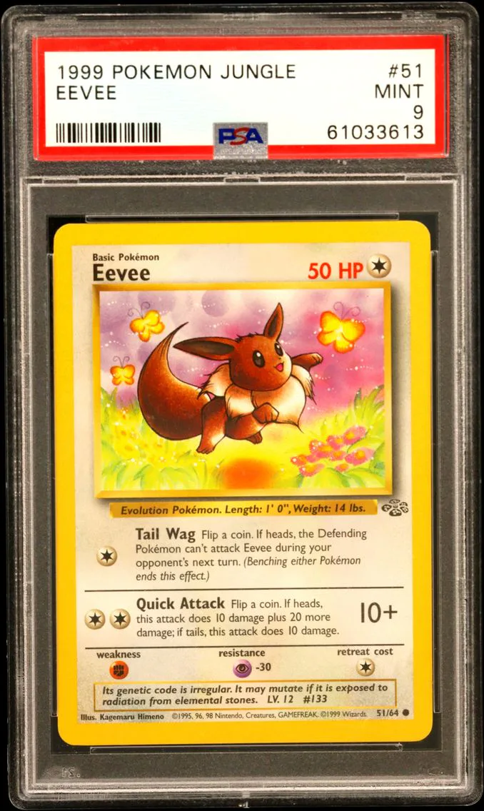 1999 #51 Eevee PSA 9 Jungle