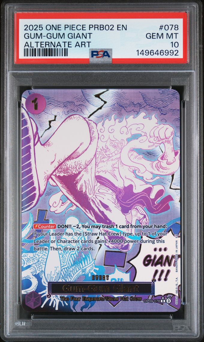 2025 #078 Gum-Gum Giant PSA 10 P