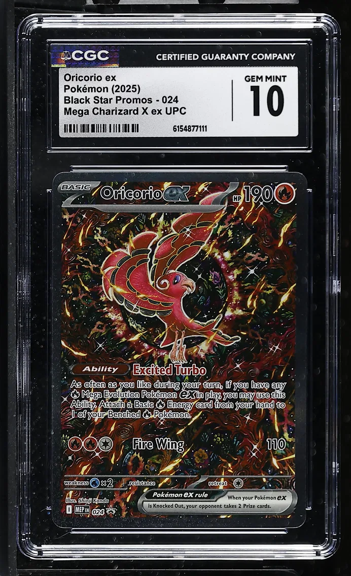 2025 Black Star Promos - Mega Evolution MEP EN - English Oricorio ex #024 CGC 10