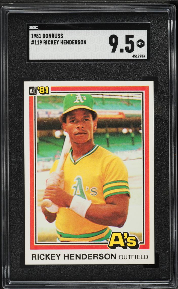 1981 #119 Rickey Henderson SGC 9