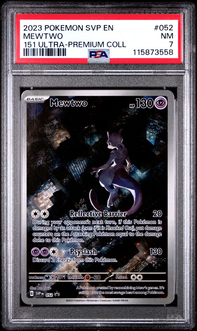 2023 #052 Mewtwo PSA 7 Svp EN-SV Black Star Promo Pokemon