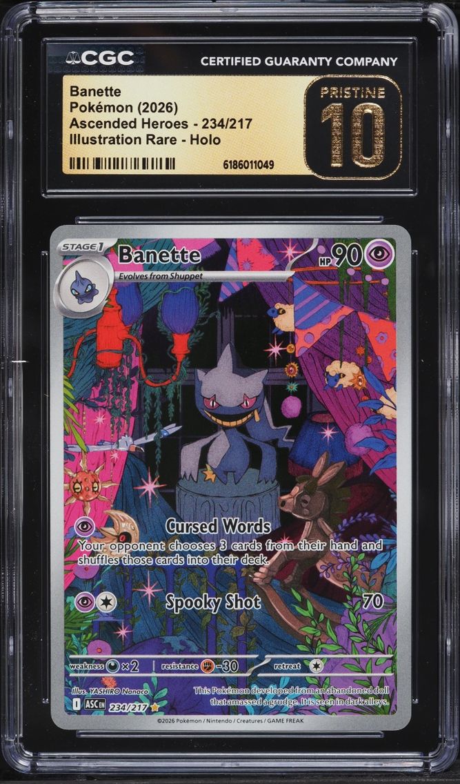2026 #234 Banette CGC 10 Pokemon Mega Evolution Ascended Heroes IR