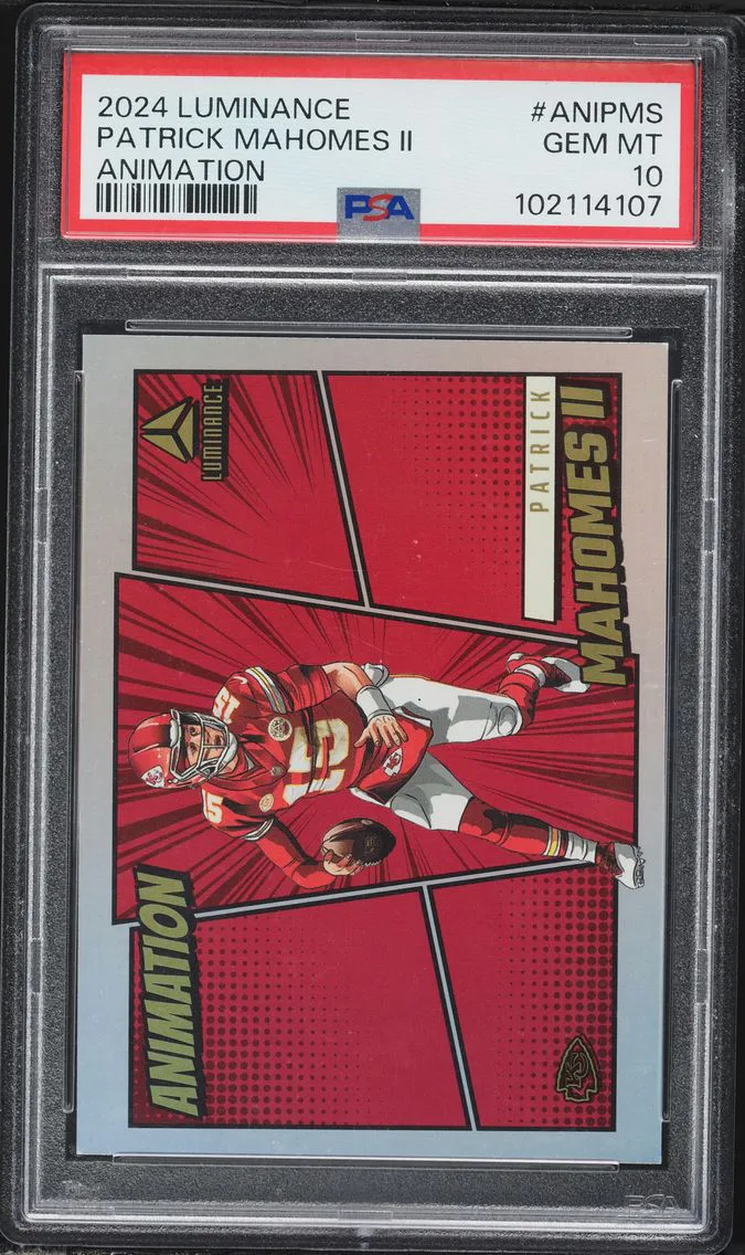 2024 #ANIPMS Patrick Mahomes II PSA 10 Panini Luminance Animation Football