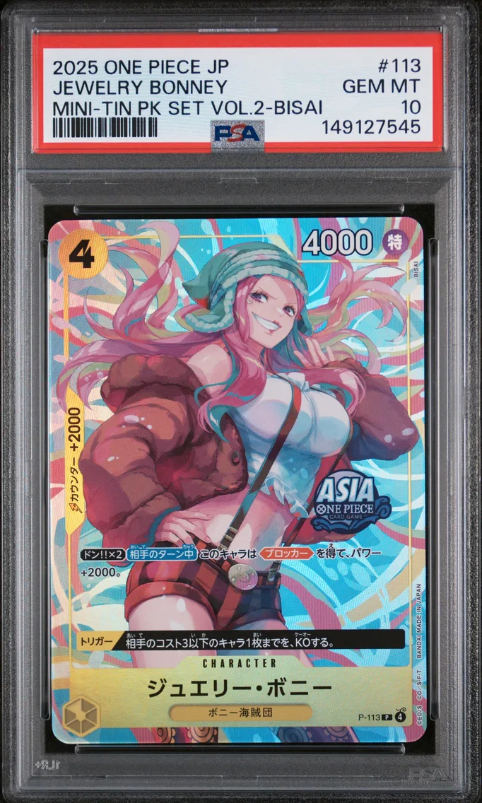 2025 #113 Jewelry Bonney PSA 10 One Piece Japanese Mini-Tin Pack Set Vol.2
