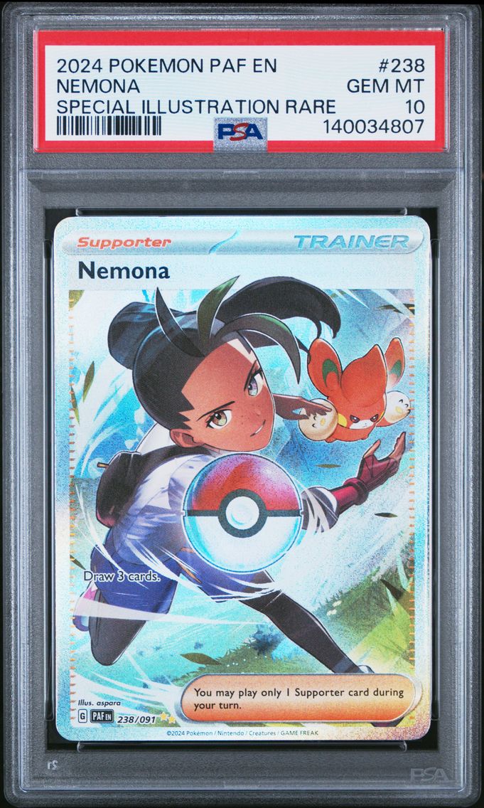 2024 #238 Nemona PSA 10 Paf EN-Paldean Fates Pokemon