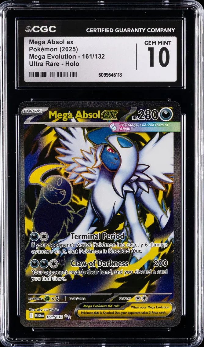 2025 Mega Evolution - MEG EN - English Mega Absol EX Meg EN-Mega Evolution #161 CGC 10