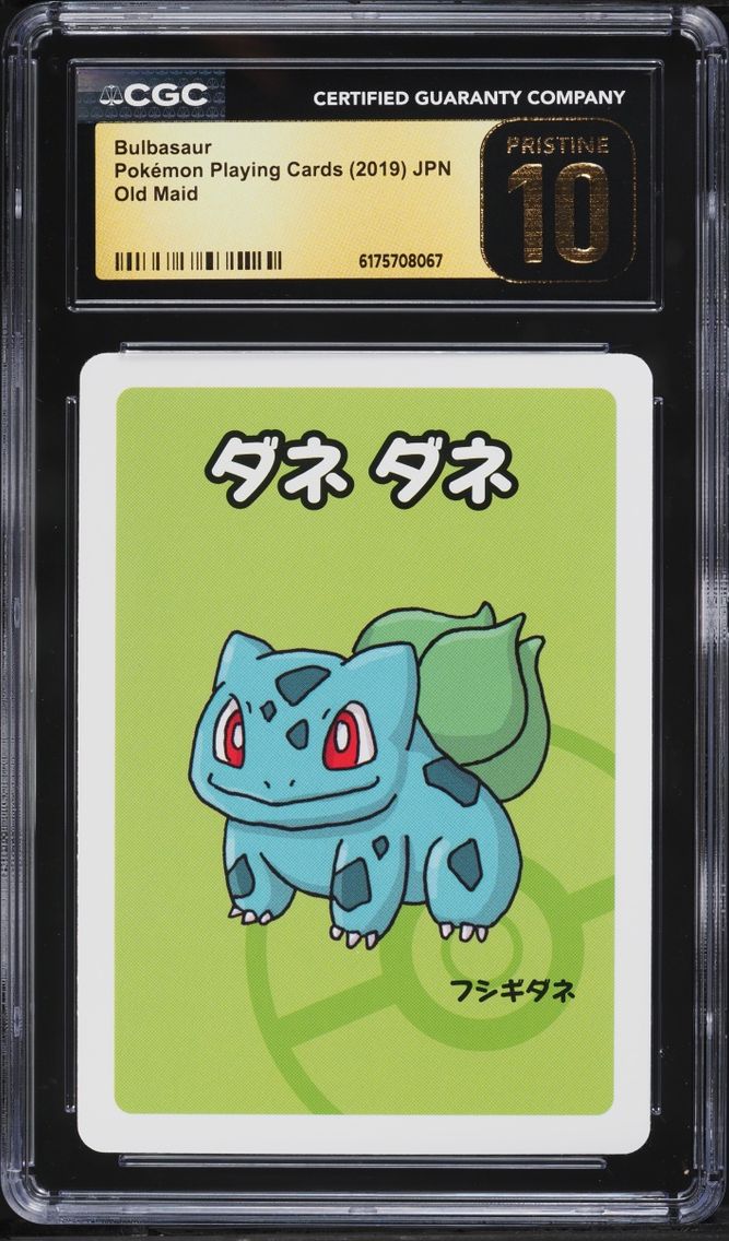 2019 Pokemon Japanese Playing Cards Old Maid Bulbasaur CGC 10 PRISTINE