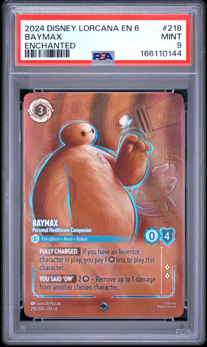 2024 #218 Baymax - Personal Healthcare Companion PSA 9 Disney Lorcana EN 6-Azurite Sea