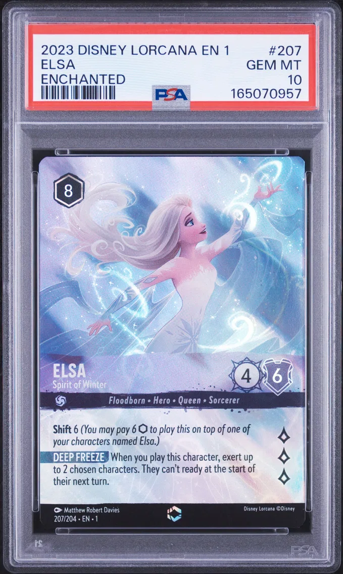 2023 #207 Elsa - Spirit of Winter PSA 10 Disney Lorcana EN 1-the First Chapter