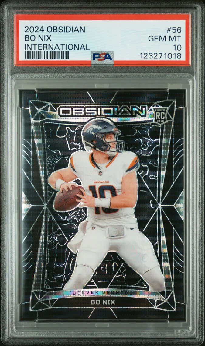 2024 #56 Bo Nix PSA 10 Panini Obsidian