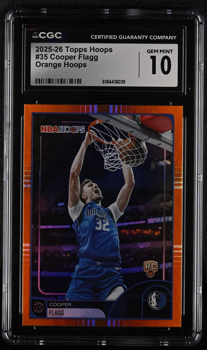 2025 #35 Cooper Flagg CGC 10 Topps Hoops