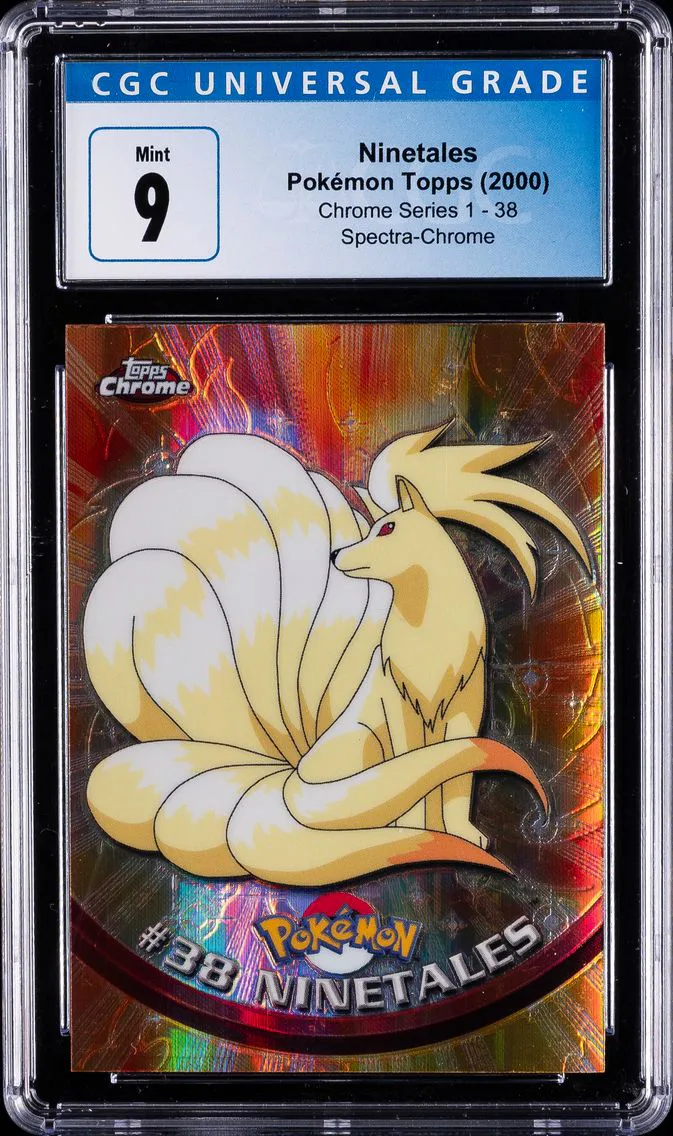 2000 #38 Ninetales CGC 9 Topps Chrome T.V. Pokemon