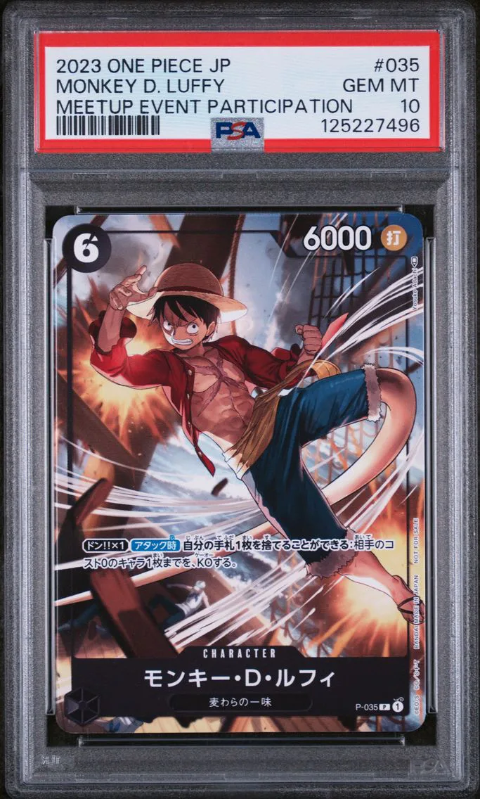 2023 #035 Monkey D. Luffy PSA 10 One Piece Japanese Promos