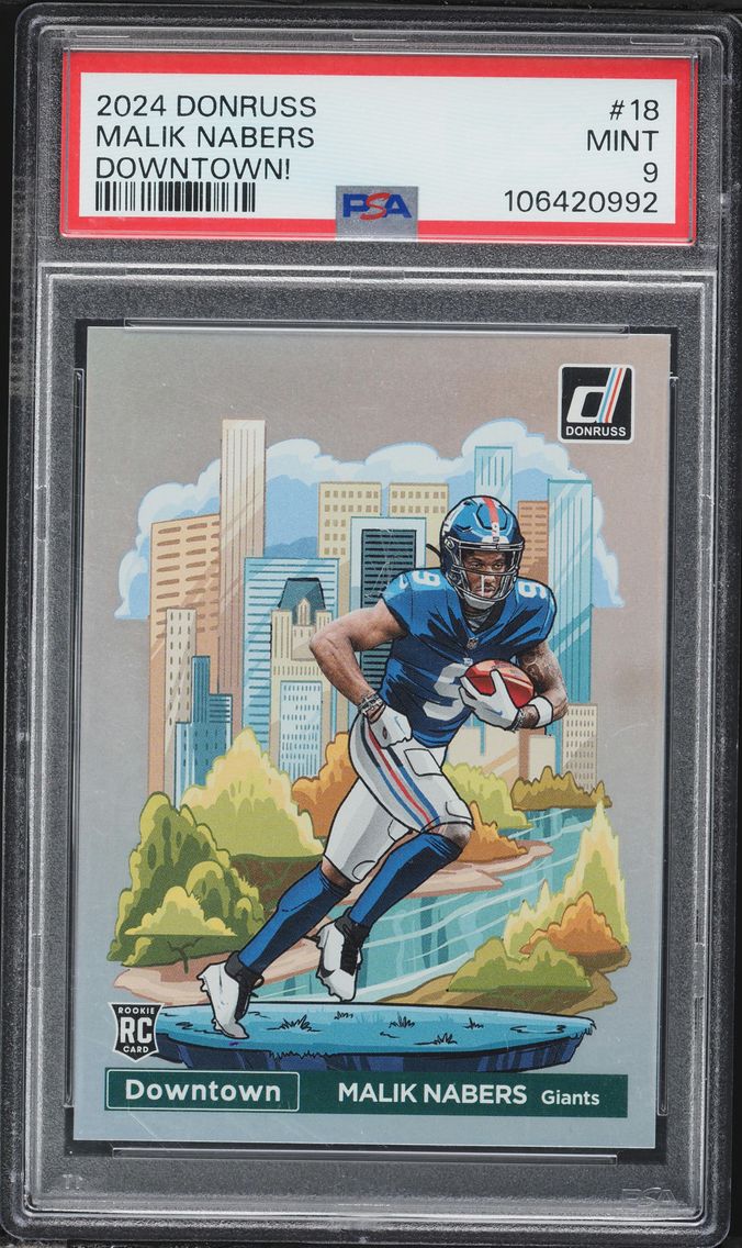 2024 #18 Malik Nabers PSA 9 Pani