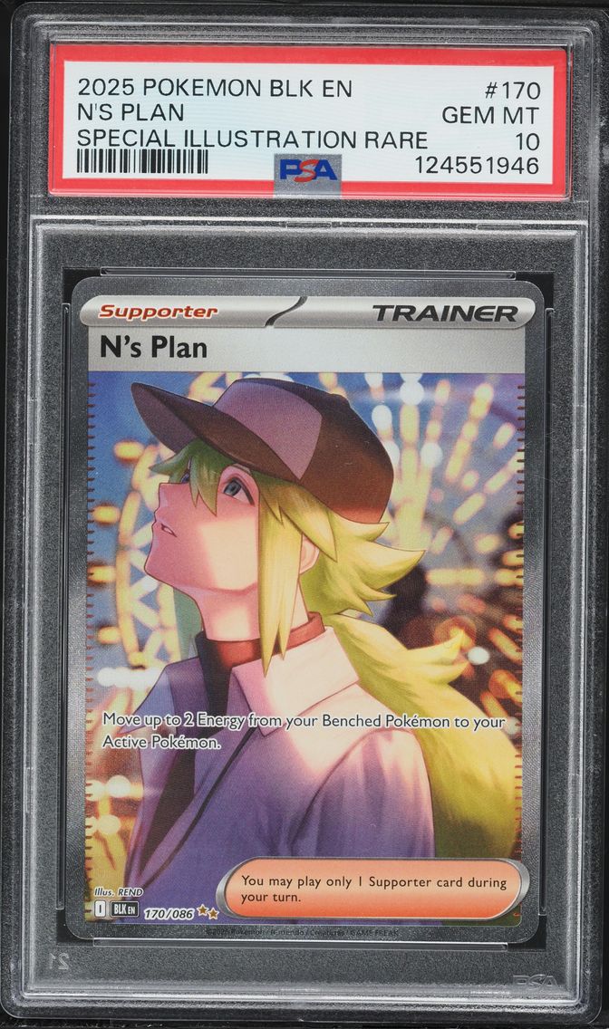 2025 #170 N's Plan PSA 10 Blk EN-Black Bolt Pokemon
