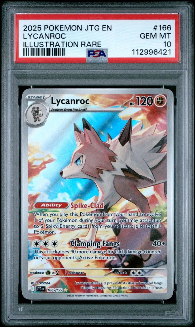 2025 #166 Lycanroc PSA 10 Jtg EN-Journey Together