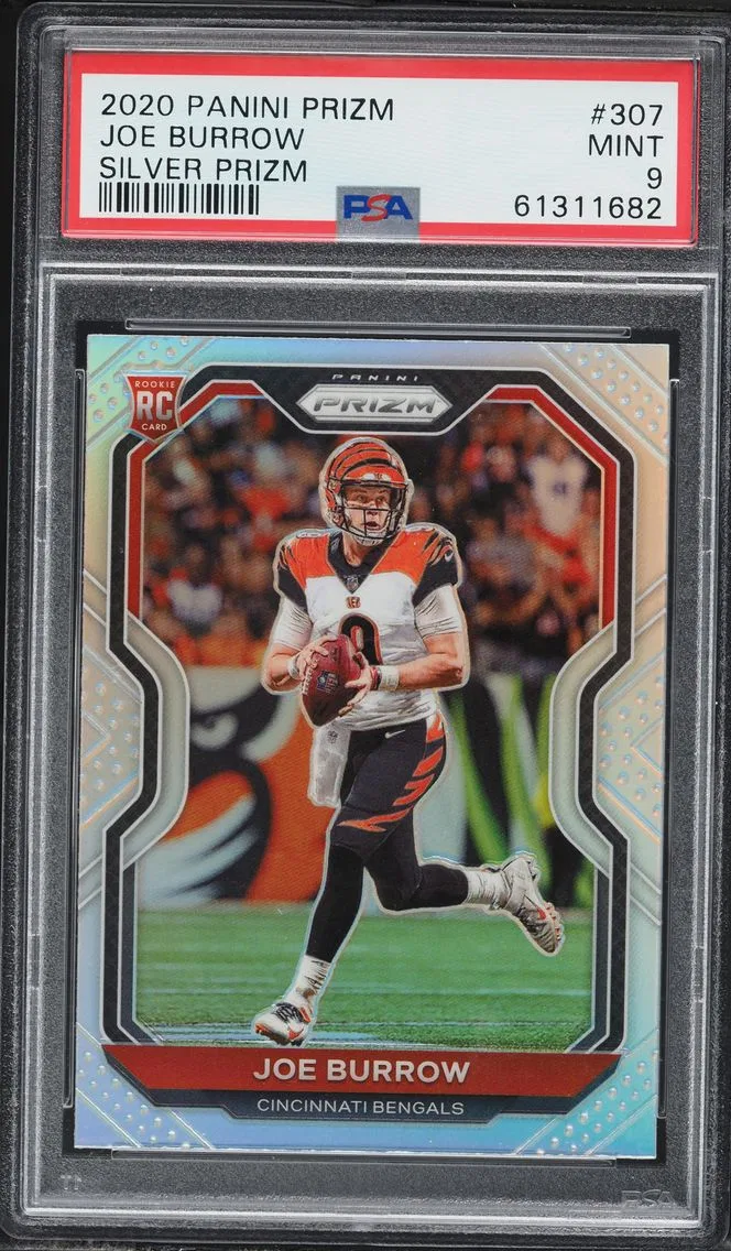 2020 #307 Joe Burrow PSA 9 Panini Prizm Football