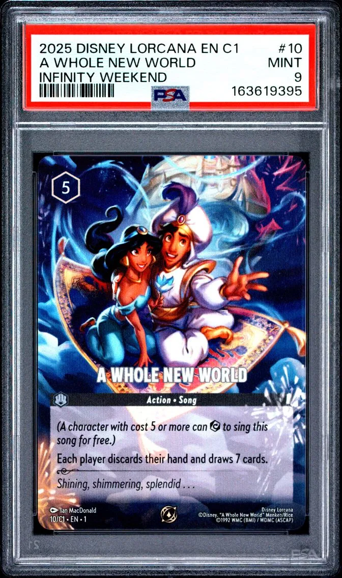 2025 #10 A Whole New World PSA 9 Disney Lorcana EN C1-Lorcana Challenge Promo