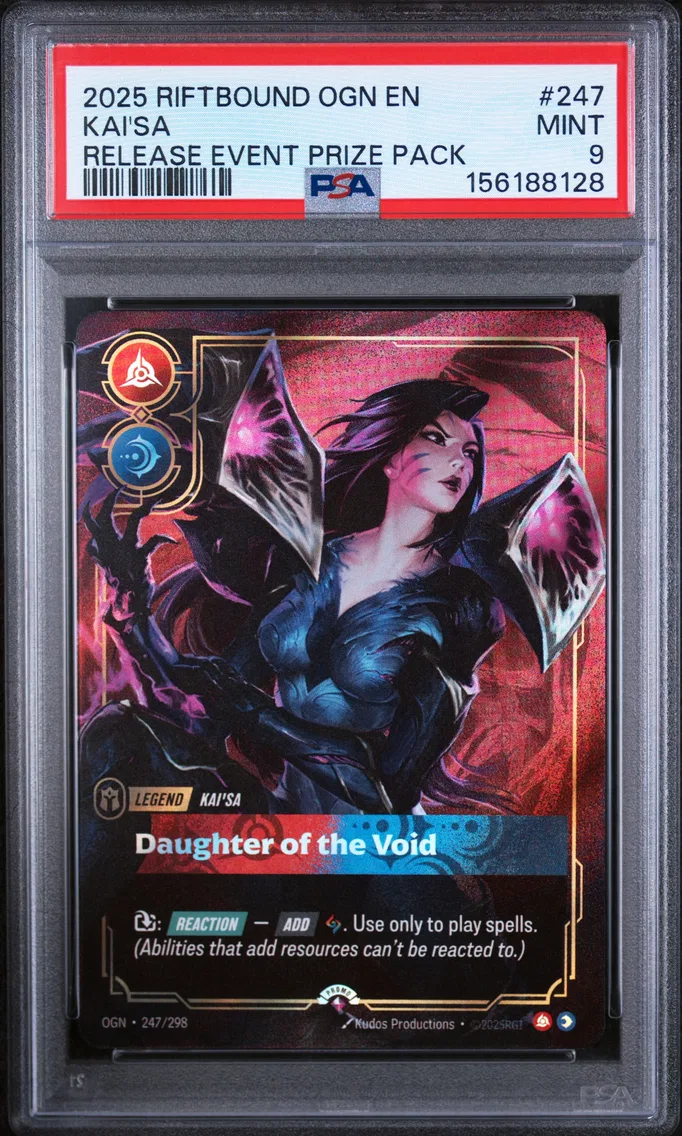 2025 #247 Kai'SA - Daughter of the Void PSA 9 Riftbound: League of Legends Ogn-Origins