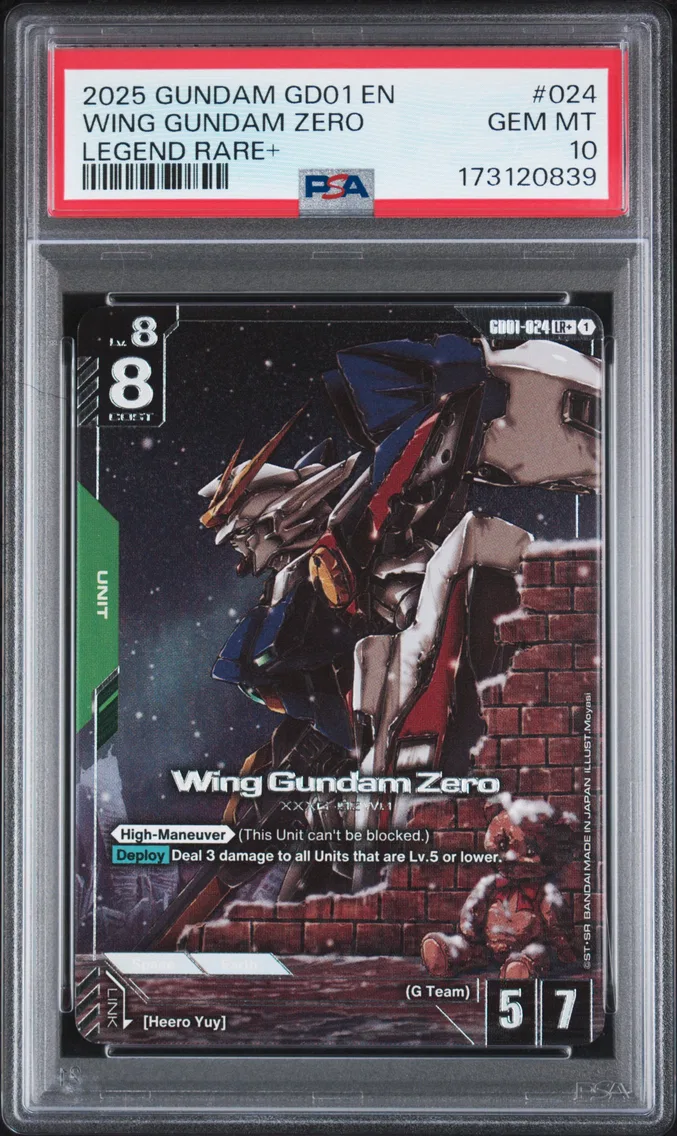 2025 #024 Wing Gundam Zero PSA 10 Gundam Newtype Rising