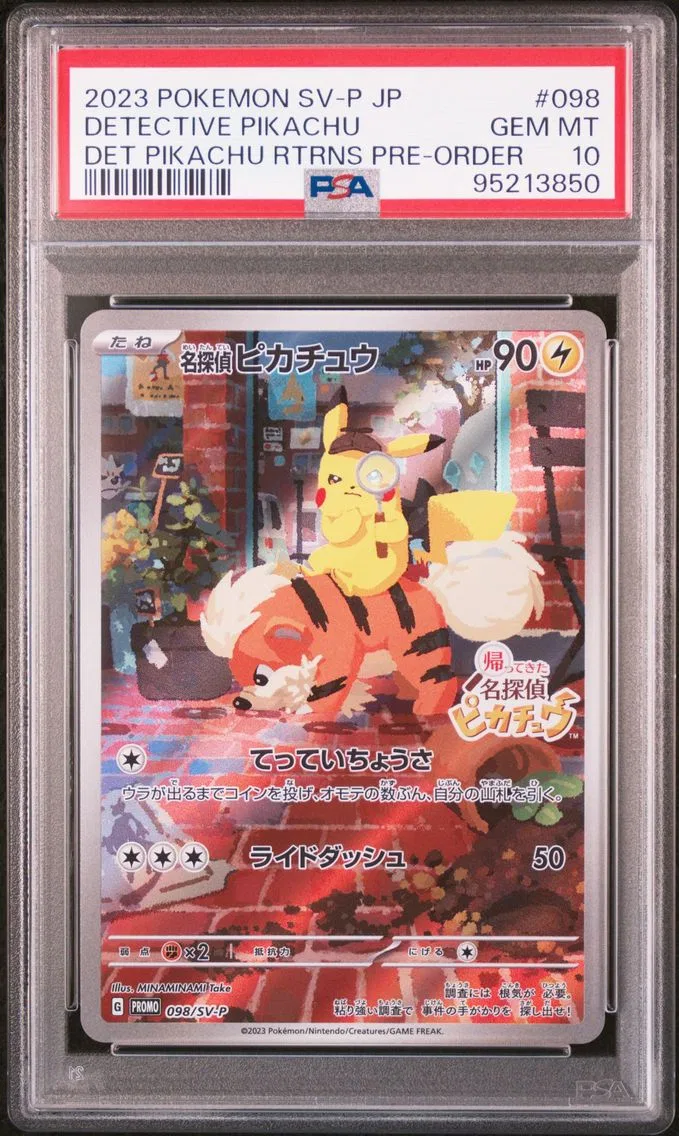 2023 #098 Detective Pikachu PSA 