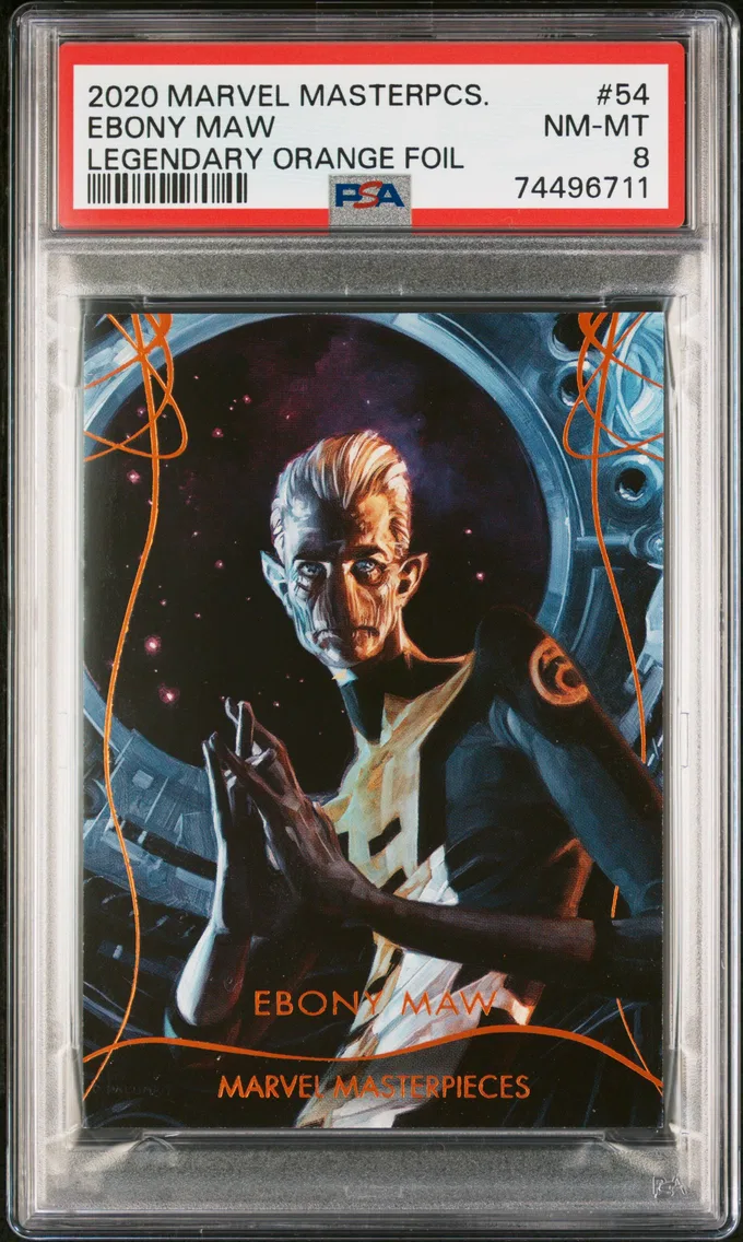 2020 #54 Ebony Maw PSA 8 Skybox Marvel Masterpieces