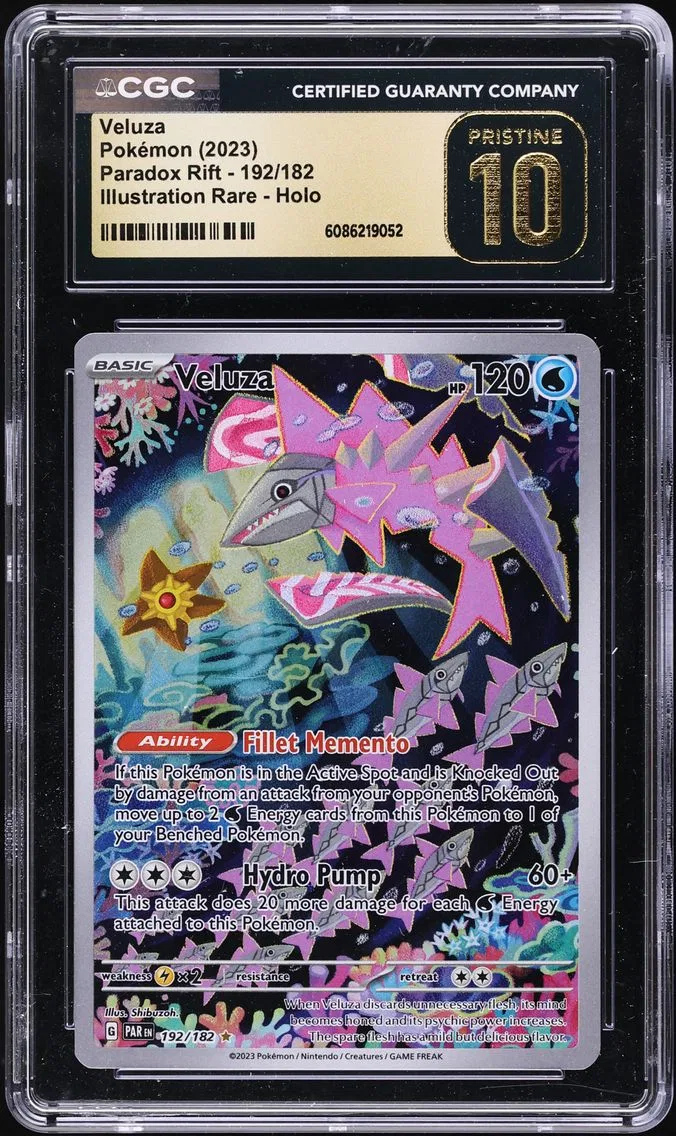 2023 #192 Veluza CGC 10 Pristine Par EN-Paradox Rift Pokemon