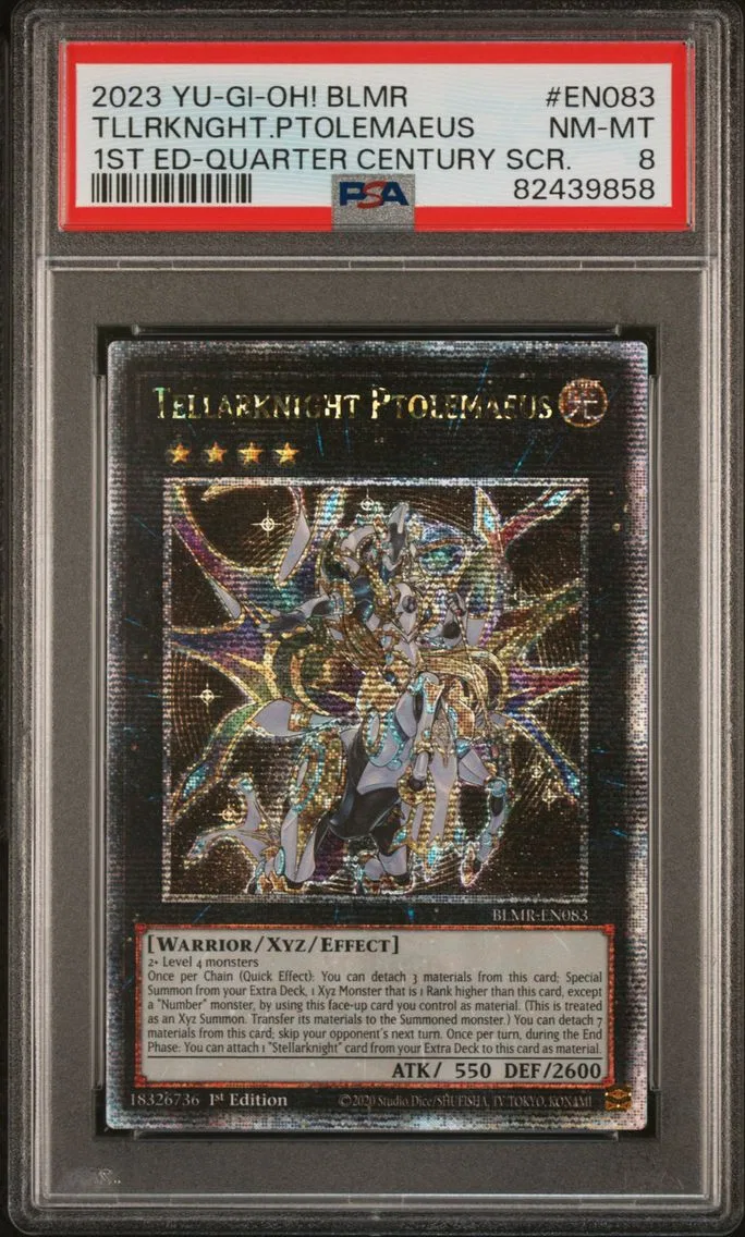 2023 #EN083 Tellarknight Ptolemaeus PSA 8 YU-GI-Oh! Blmr-Battles of Legend: Monstrous Revenge