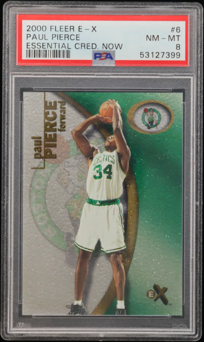 2000 #6 Paul Pierce PSA 8 Fleer 
