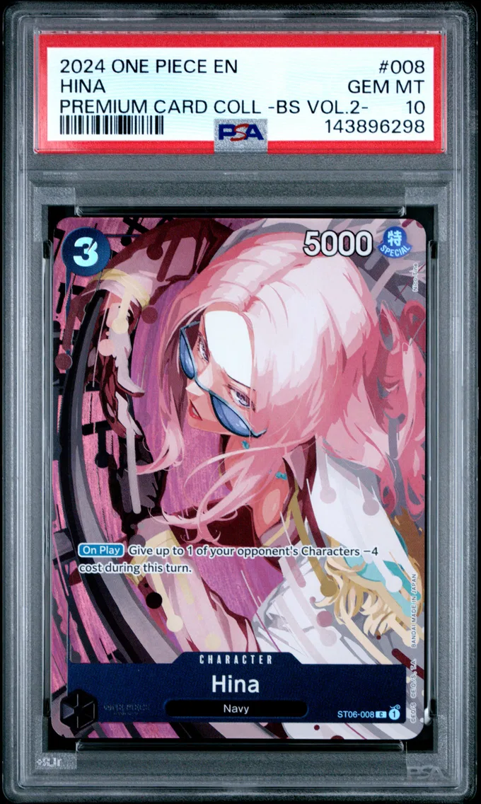 2024 #008 Hina PSA 10 One Piece Premium Card Collection -Best Selection Vol.2-