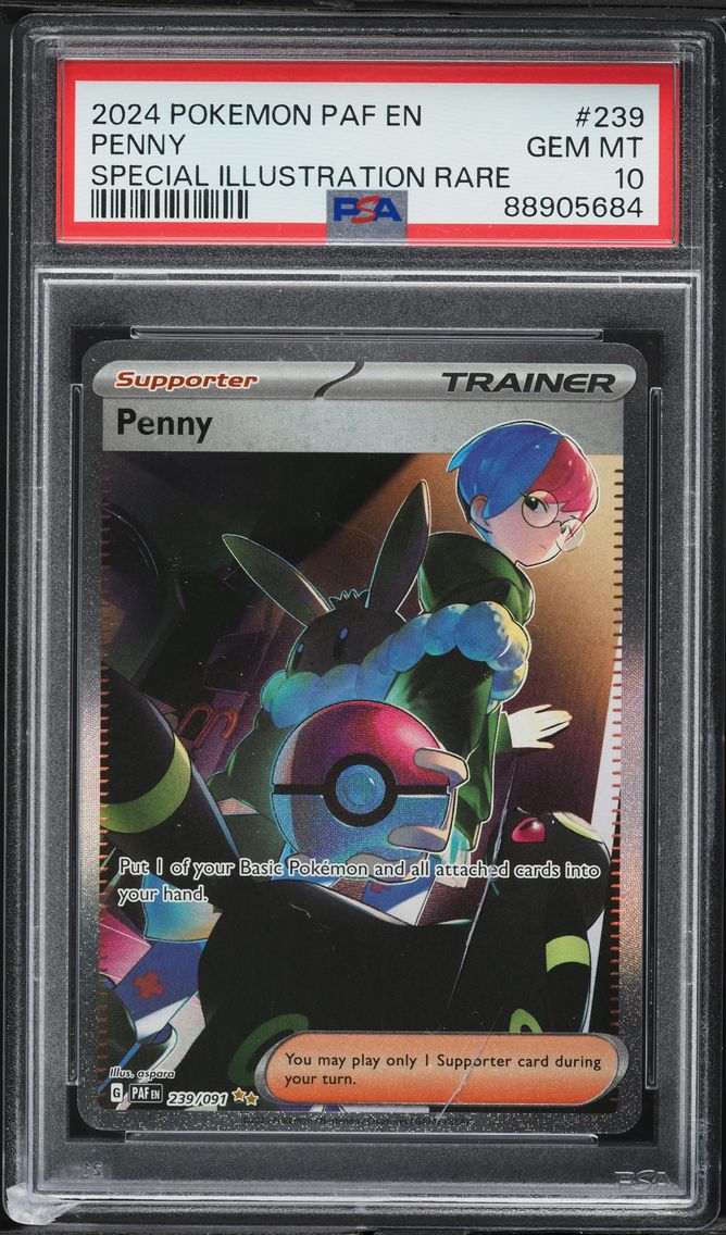 2024 #239 Penny PSA 10 Paf EN-Paldean Fates Pokemon