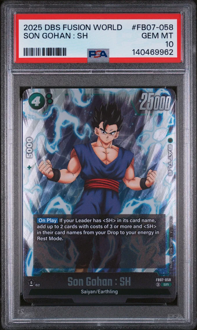 2025 #FB07-058 Son Gohan : SH PSA 10 Dragon Ball Super Card Game Fusion World Wish for Shenron