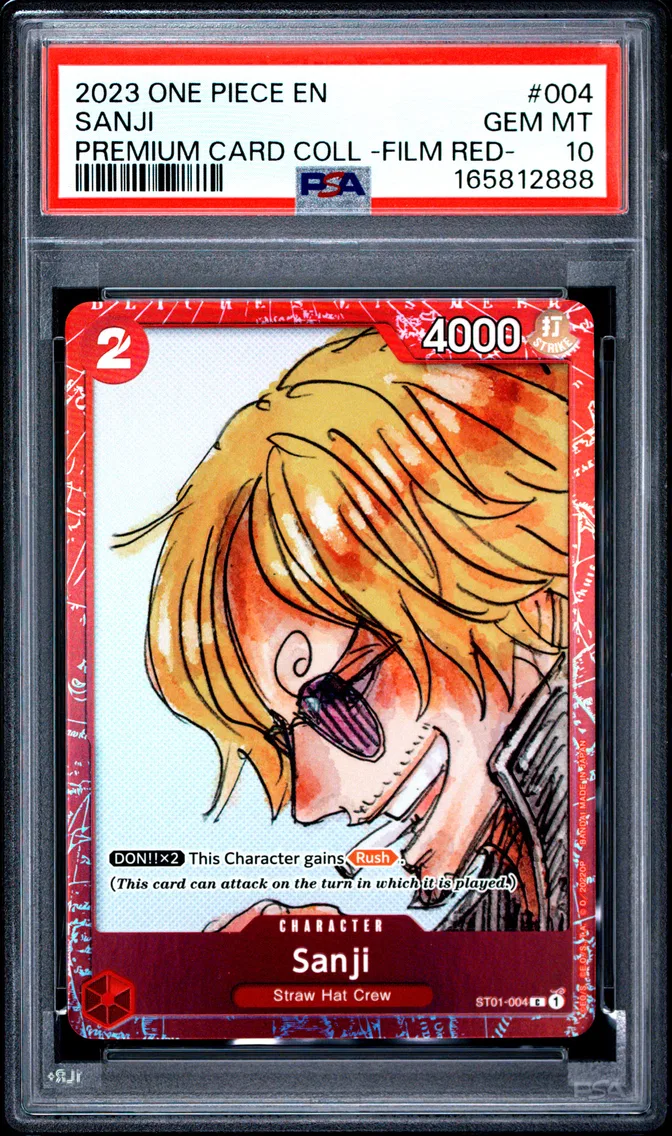 2023 #004 Sanji PSA 10 One Piece Premium Card Collection -One Piece Film Red-