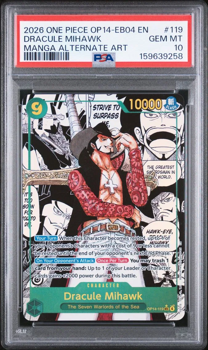 2026 #119 Dracule Mihawk PSA 10 