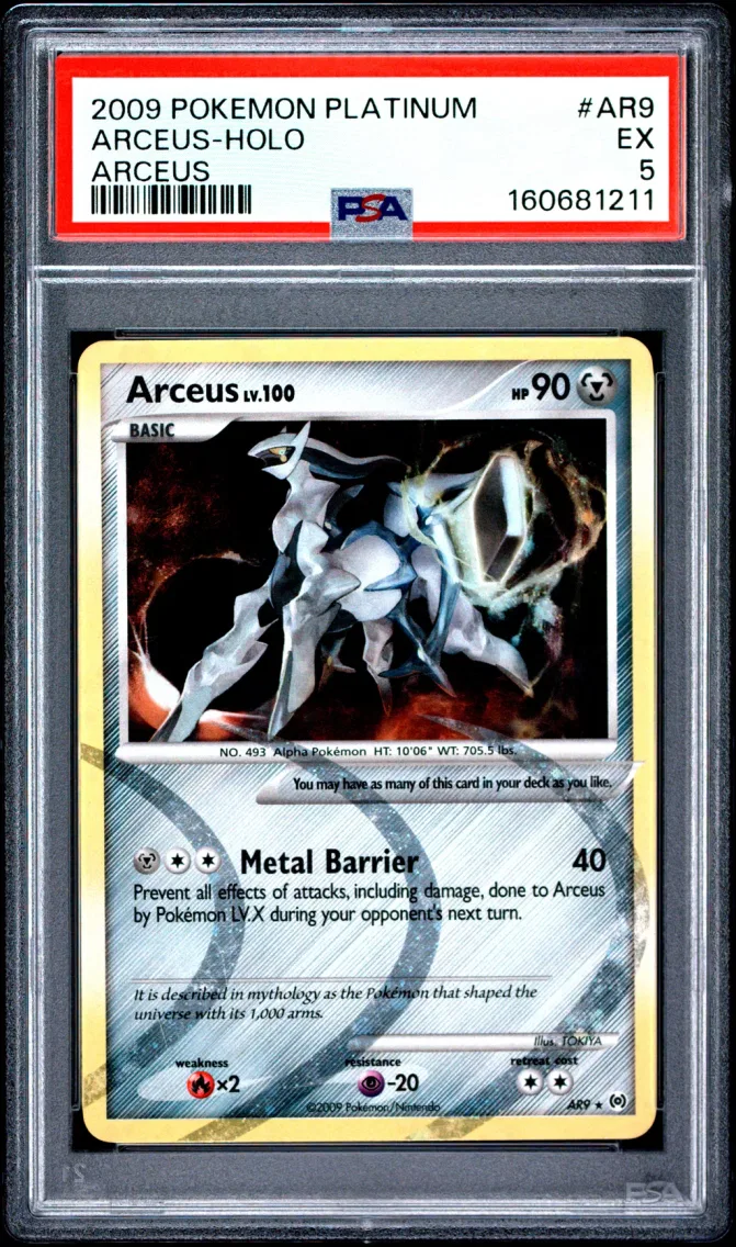 2009 Pokemon Platinum Arceus ARCEUS-HOLO Platinum Arceus #AR9 PSA 5