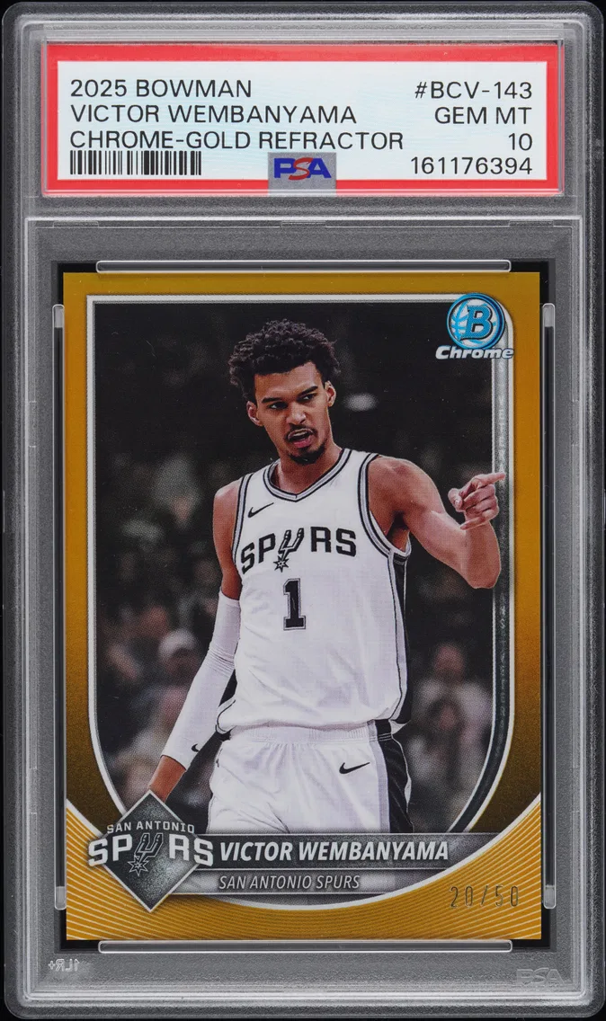 2025 #BCV-143 Victor Wembanyama PSA 10 Bowman