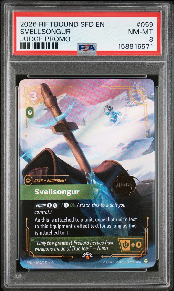 2026 #059 Svellsongur PSA 8 Riftbound: League of Legends Sfd-Spiritforged
