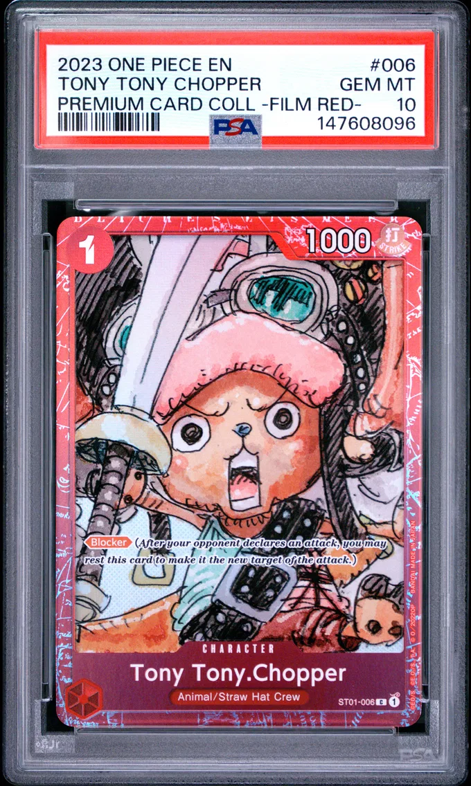 2023 #006 Tony Tony Chopper PSA 10 One Piece Premium Card Collection -One Piece Film Red-