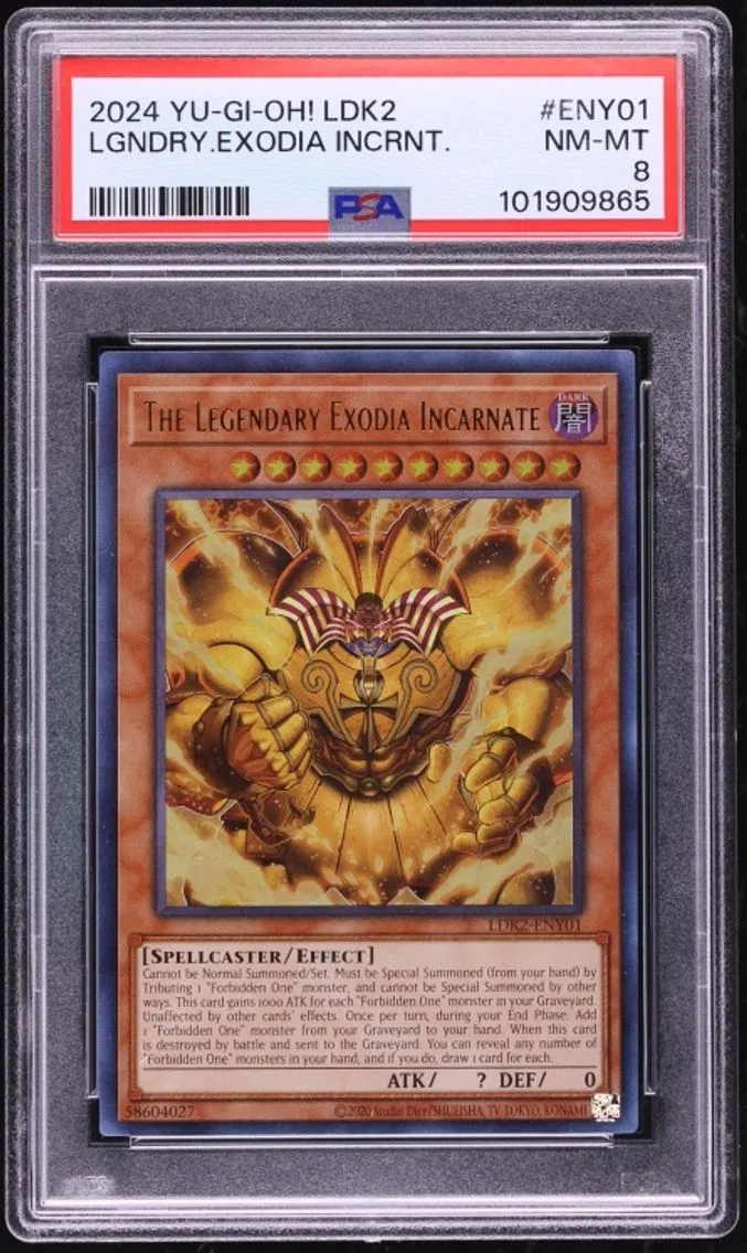 2024 #LDK2-ENY01 Legendary Exodia Incarnate PSA 8 Yu-Gi-Oh! Legendary Decks II