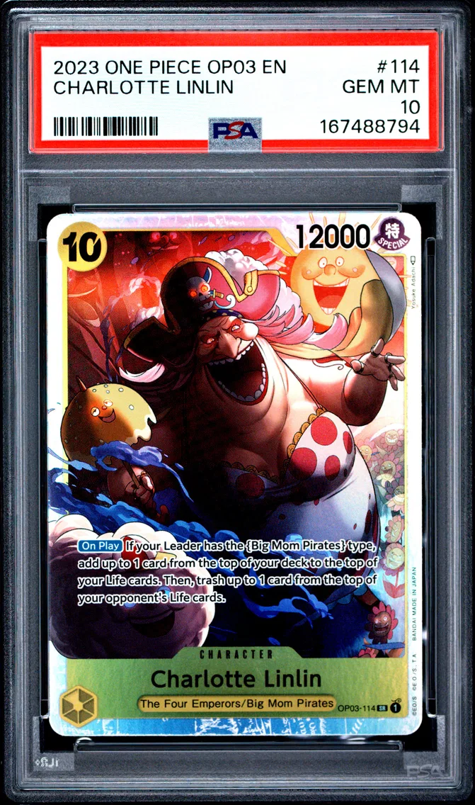 2023 #114 Charlotte Linlin PSA 10 One Piece OP03-Pillars of Strength