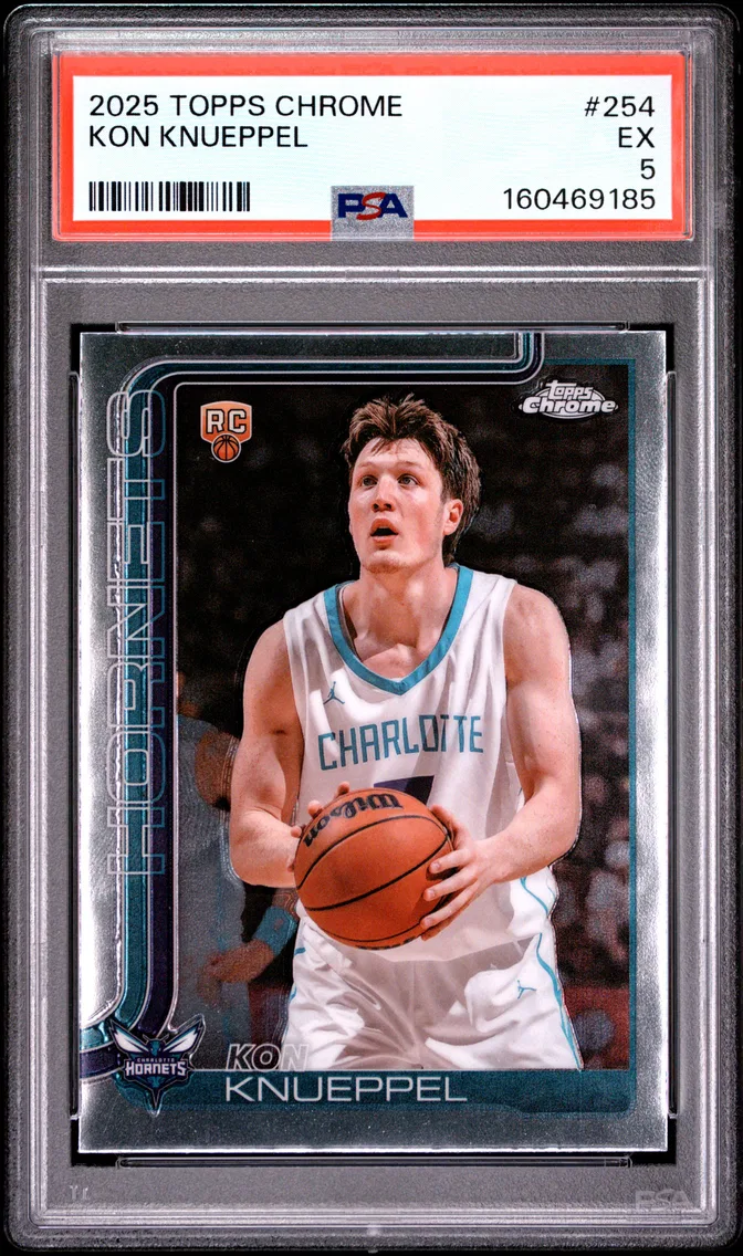 2025 #254 Kon Knueppel PSA 5 Topps Chrome