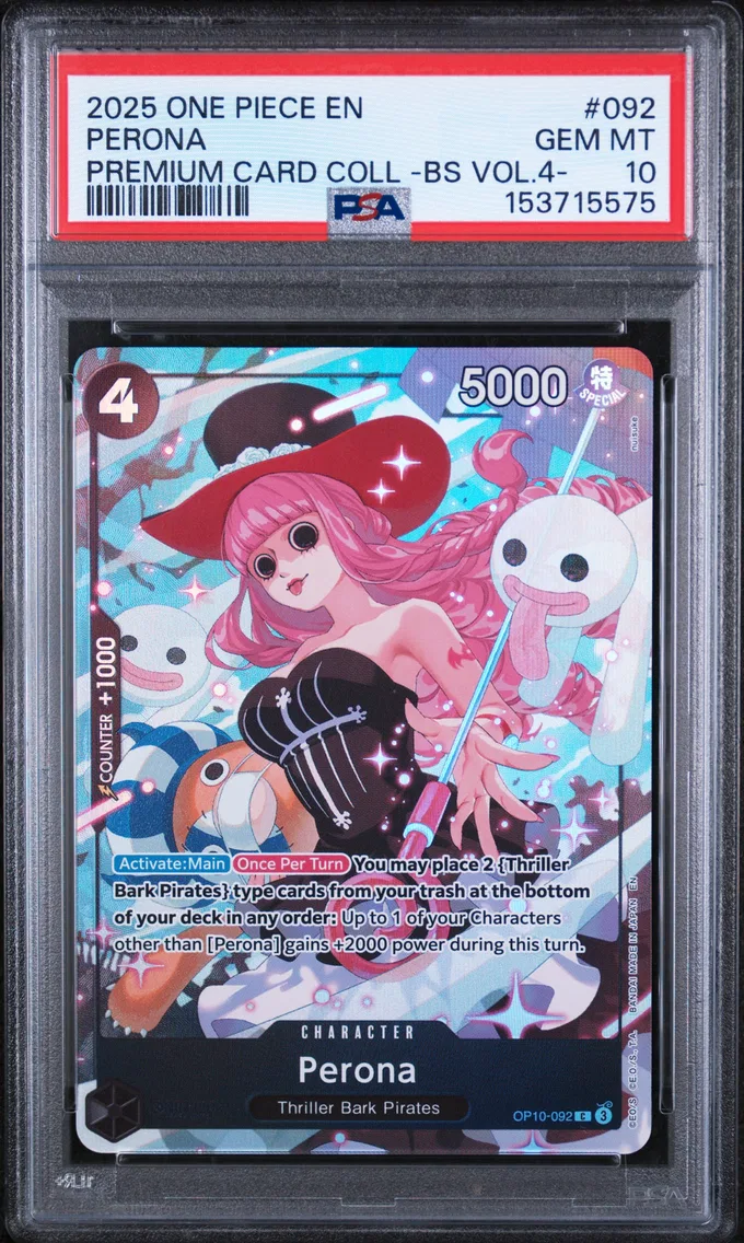 2025 #092 Perona PSA 10 One Piece Premium Card Collection -Best Selection Vol.4 -