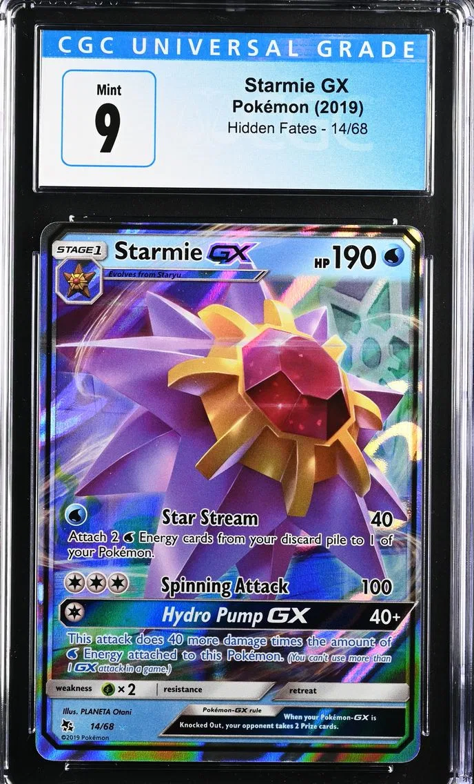 2019 #14 Starmie GX CGC 9 Hidden Fates - English
