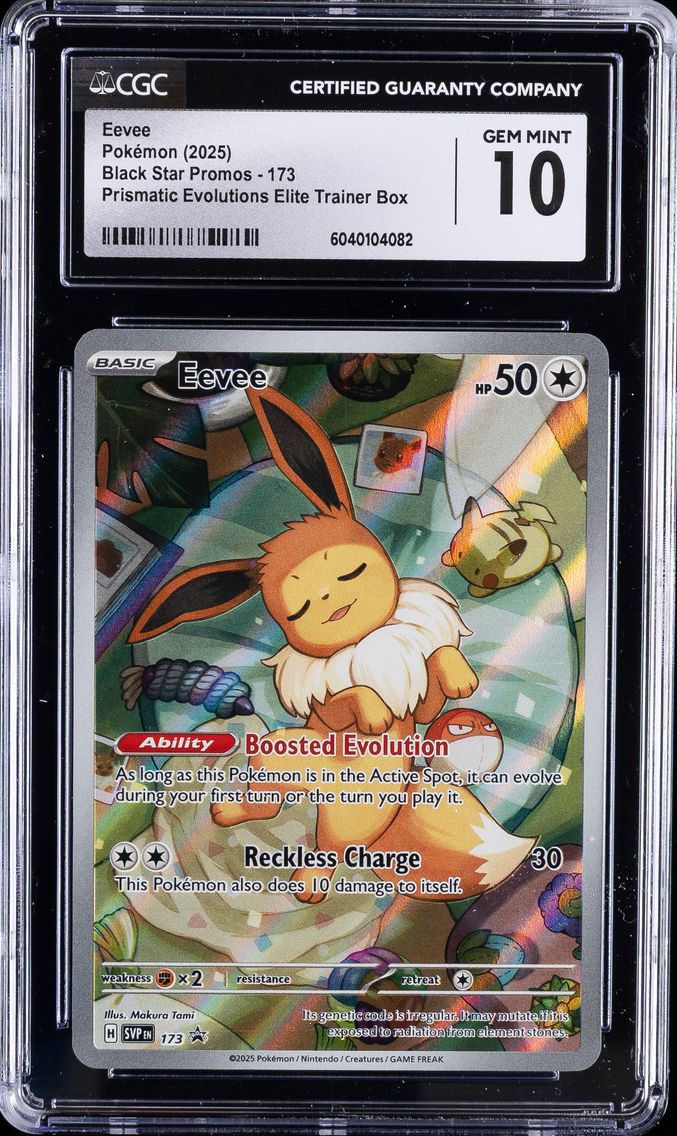 2025 #173 Eevee CGC 10 Svp EN-SV Black Star Promo Pokemon